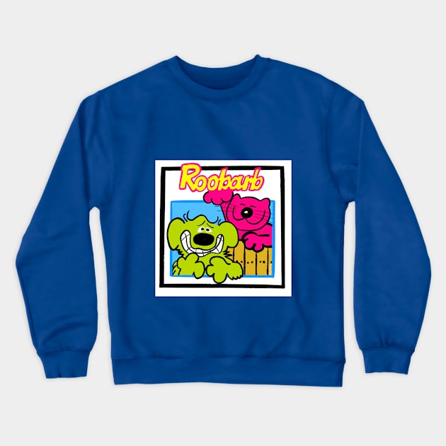 Roobarb and Custard Crewneck Sweatshirt by Pickledjo